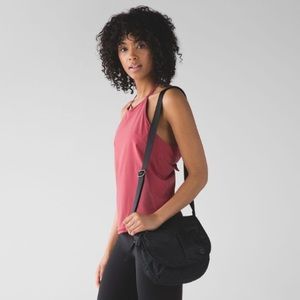 Lululemon free spirit halter workout tank with built in bra and open back tie